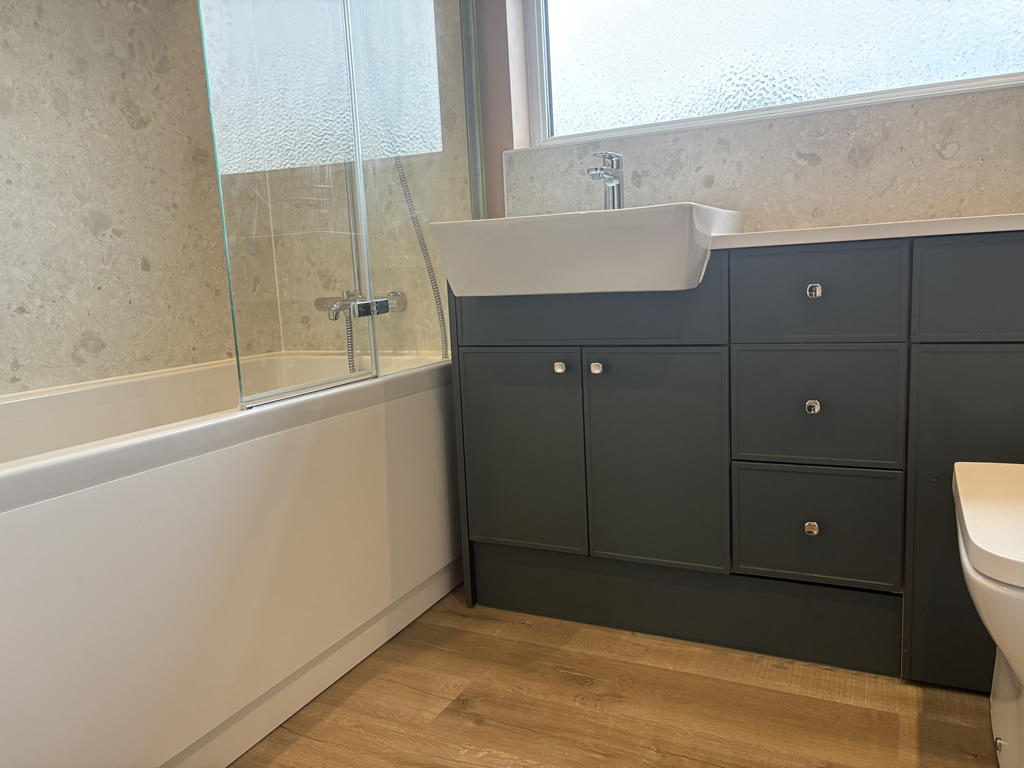 Small bathroom installation in Preston by Tom Brash Bathroom Specialists