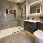 Bathroom fitter Preston installing modern bathroom